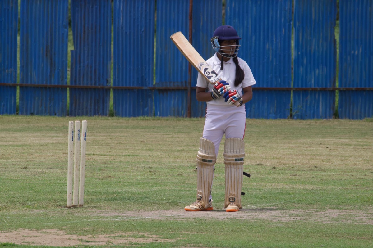 Cricket Bat and Ball in Maldivian Stadium