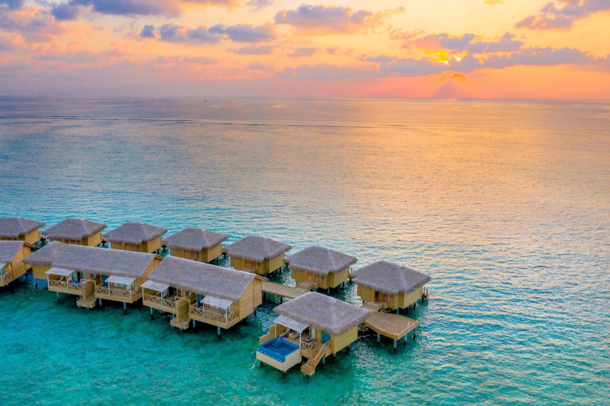 Maldivian resort with private villa