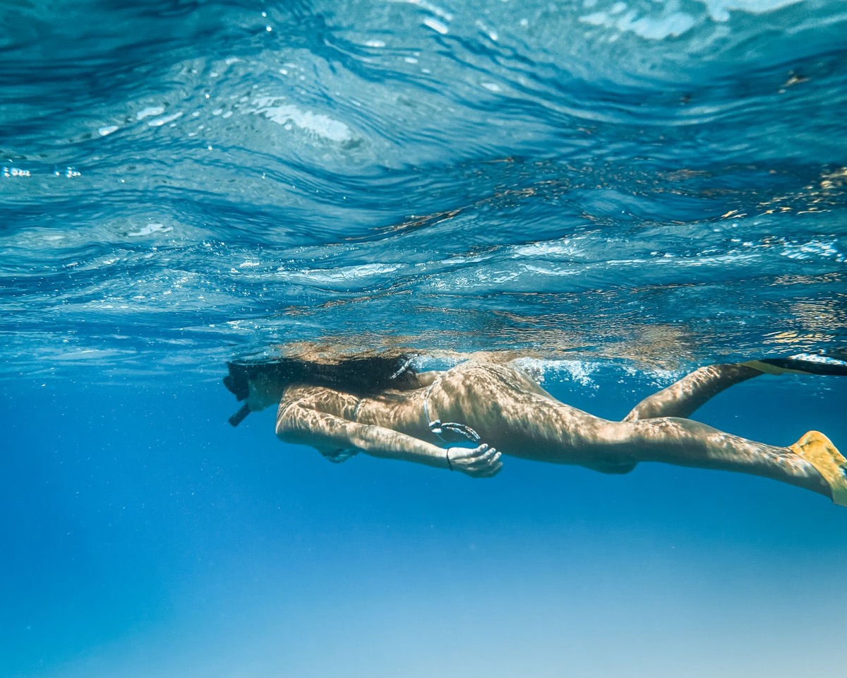 Un ensemble d'équipement pour le snorkèle
