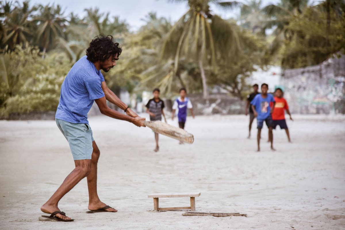 Pêcheur local aux Maldives