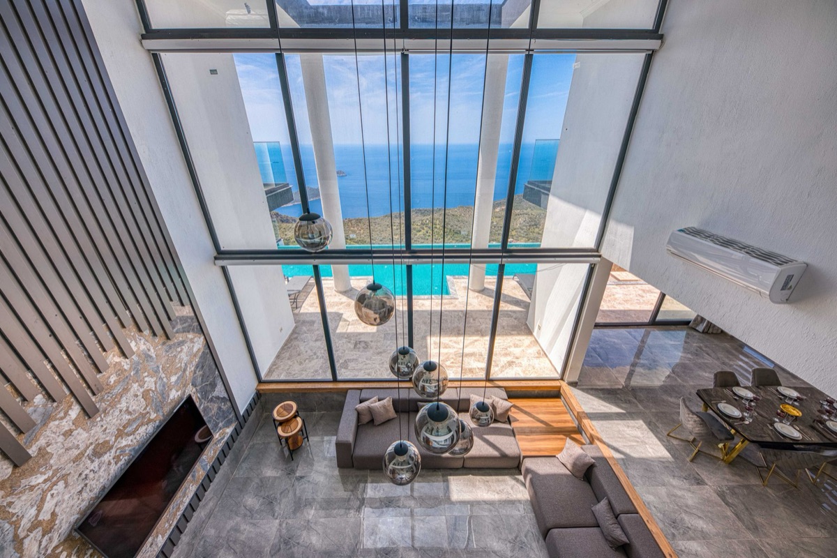 Luxury resort villa with panoramic view